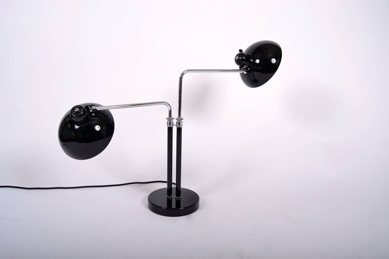 Stunning Christian Dell, Kaiser Double Lamp 2 identical lamps available In Excellent Condition In Copenhagen, DK