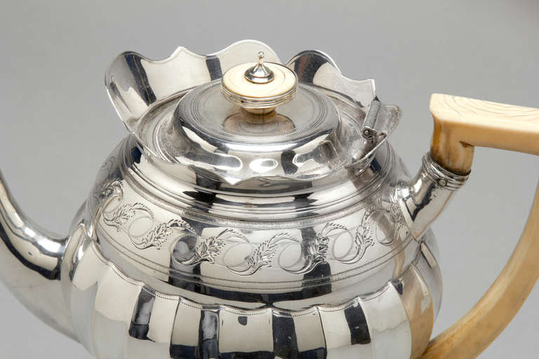 18th Century and Earlier Antique Sterling Silver Tea and Coffee service