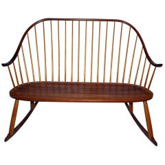 Continuous Arm Rocking Bench by Thos. Moser Cabinetmakers