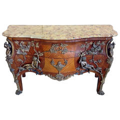 Antique Exceptional Napoleon III Commode after a model of Charles Cressent