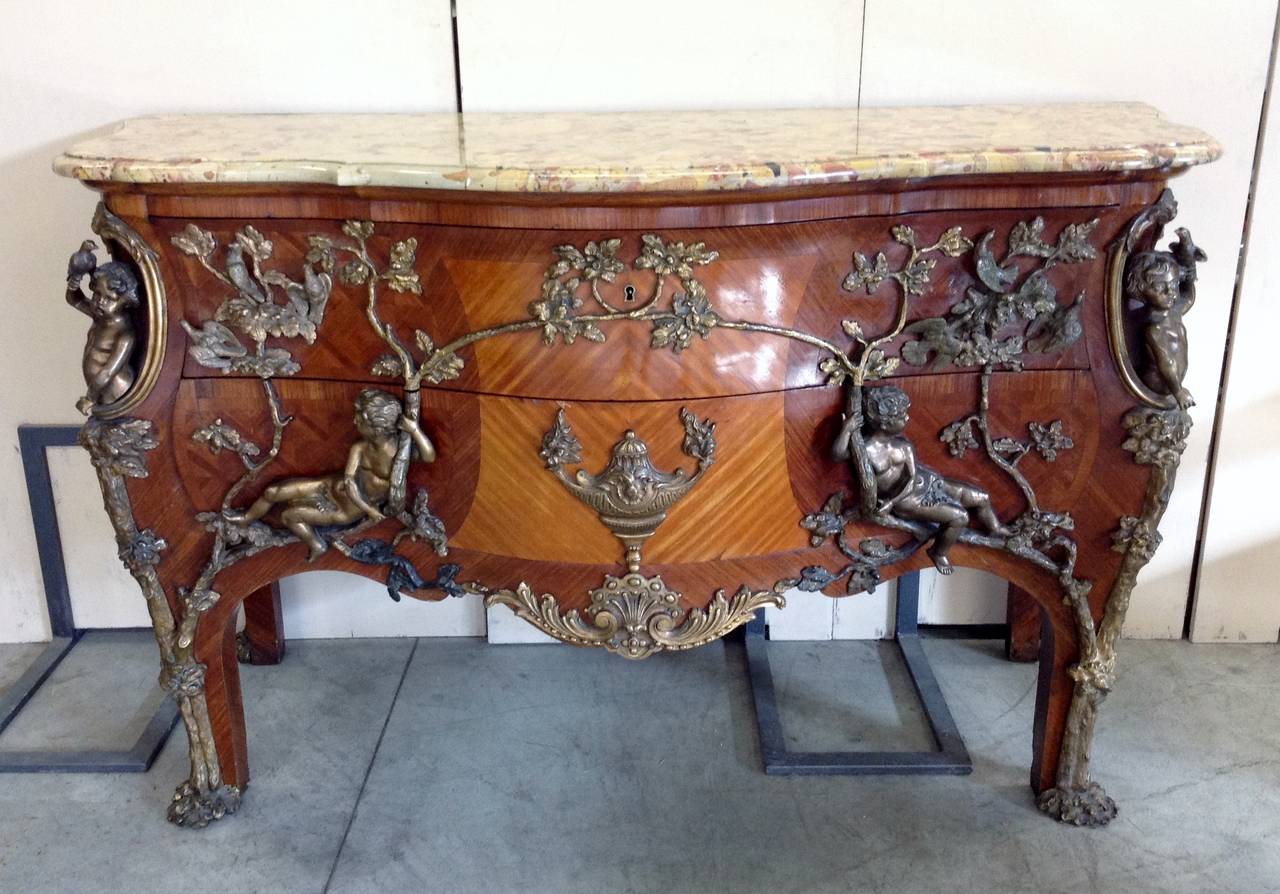 Exceptional Napoleon III Commode after a model of Charles Cressent