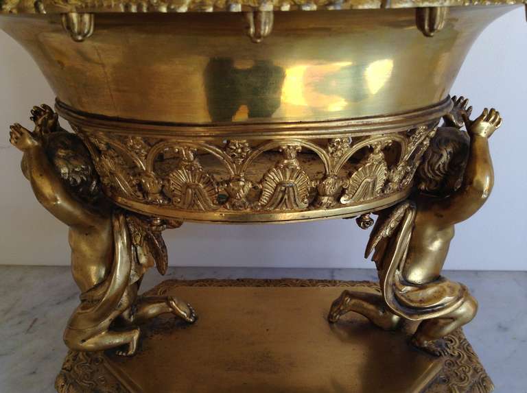 Napoleon III Gilt Table Centerpiece Bronze 5