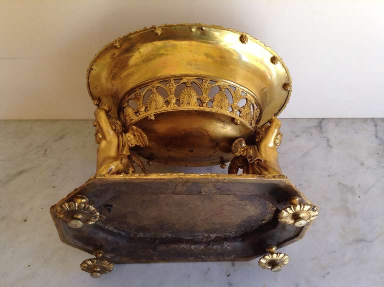 Napoleon III Gilt Table Centerpiece Bronze 2