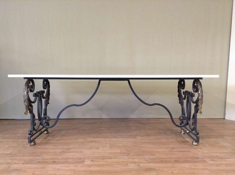 1940's French Dining Table In Excellent Condition In Nice, Provence/Côte d'Azur