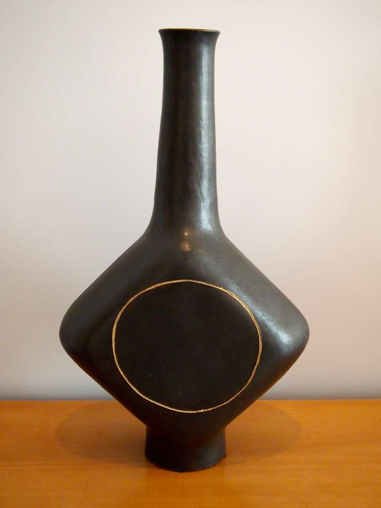 Pair of 1980's Ceramic Vases by Bruno Gambone
