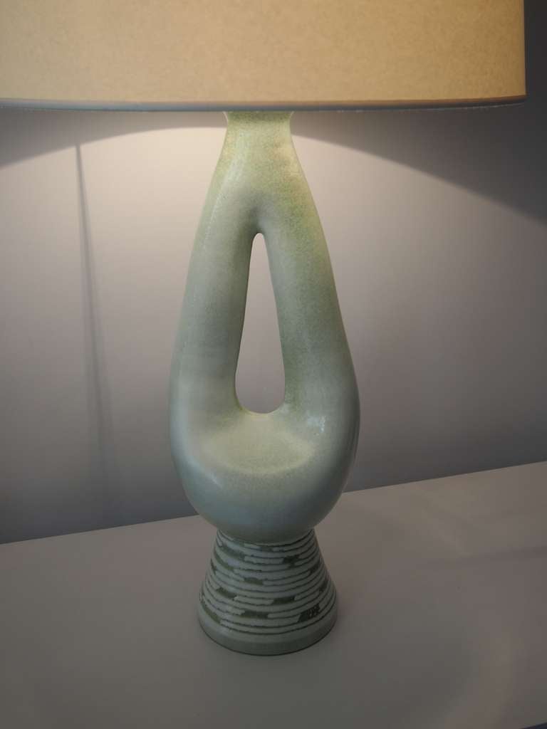 1960 Ceramic Table Lamp by Guillaume Met De Penninghen 2