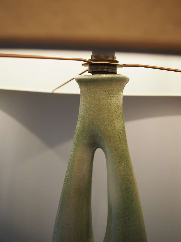 Faïence Lampe Céramique Guillaume Met De Penninghen 1960