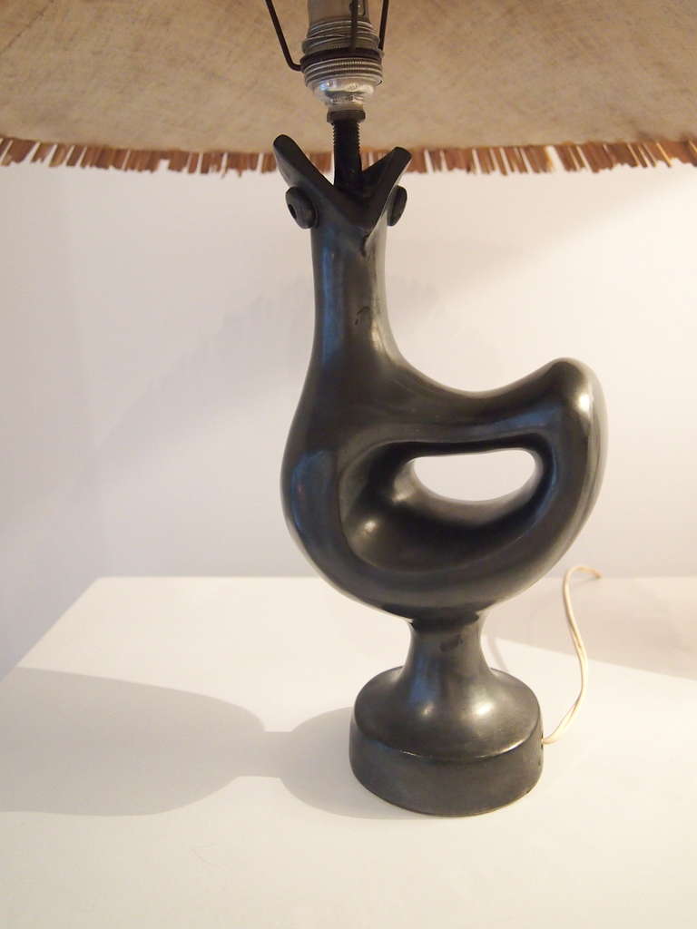 1953 Bird Lamp by Georges Jouve In Good Condition In Paris, FR