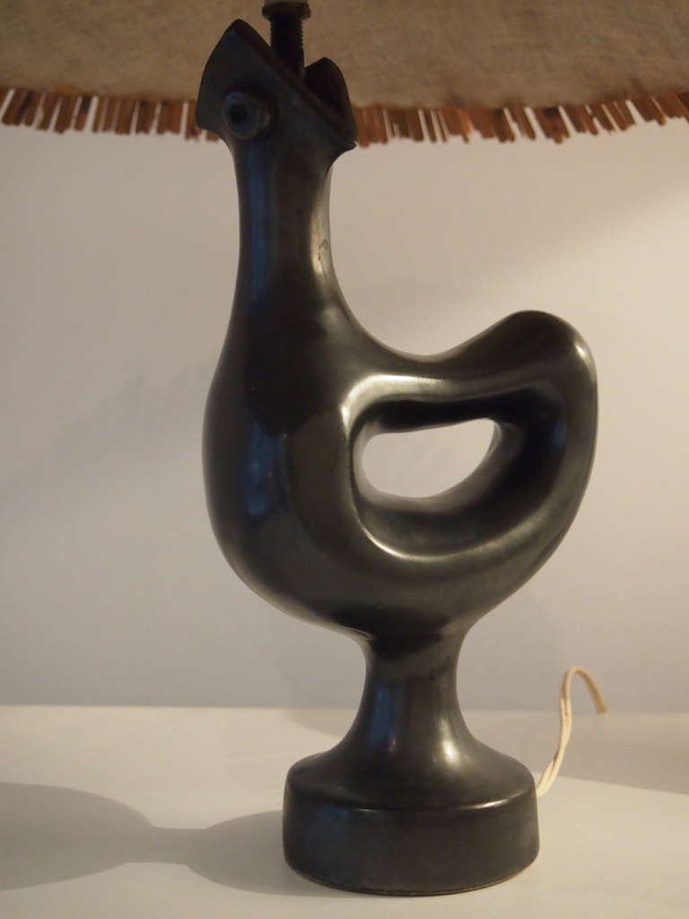 French 1953 Bird Lamp by Georges Jouve