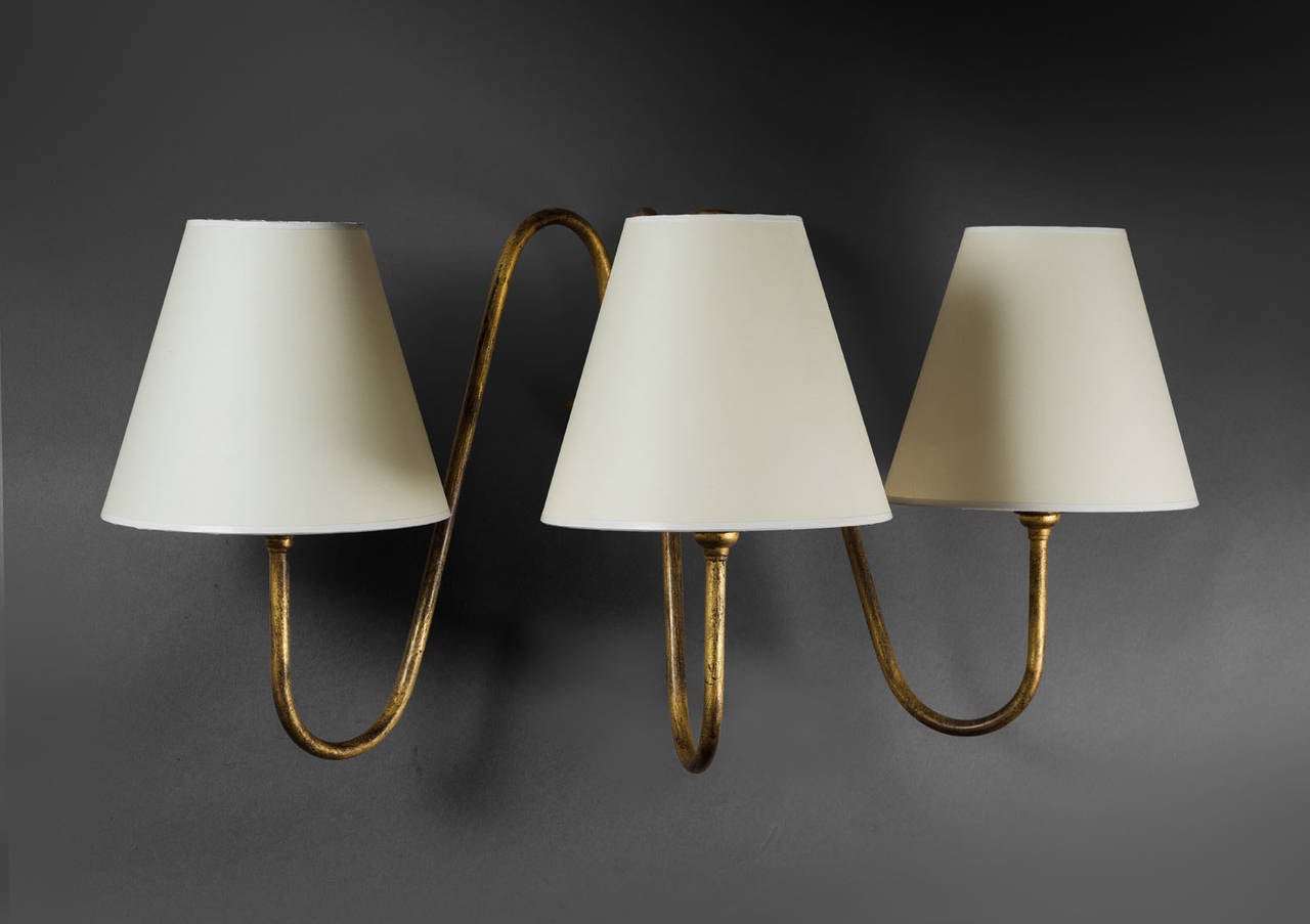 Pair of wall lamp by Jean Royère, 1950.

