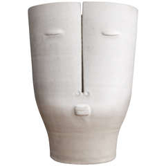 Vase "Idole" en grès émaillé contemporain de Les Dalo