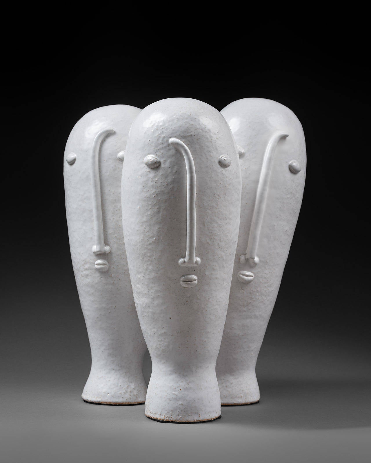 French Biomorphic White Sculpture by DaLo, 2015