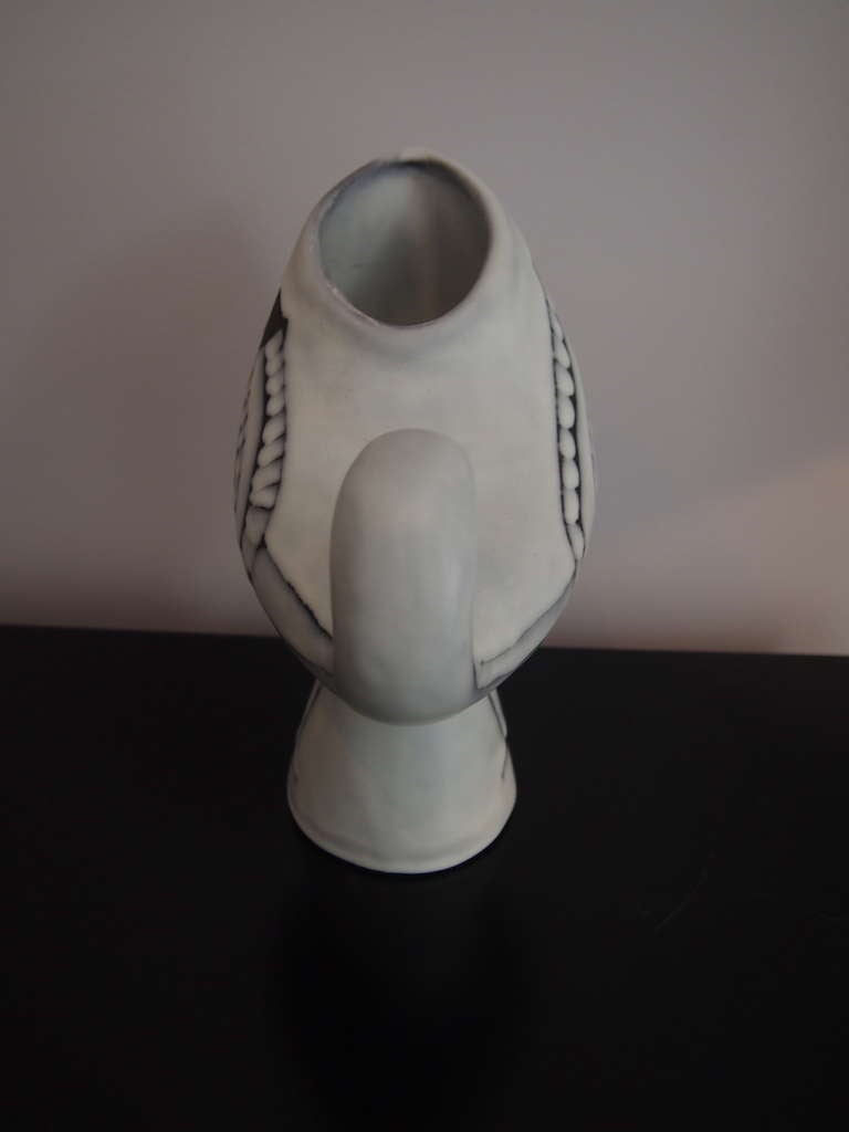 Mid-20th Century Vallauris Ceramic 'Bird' Vase by Roger Capron