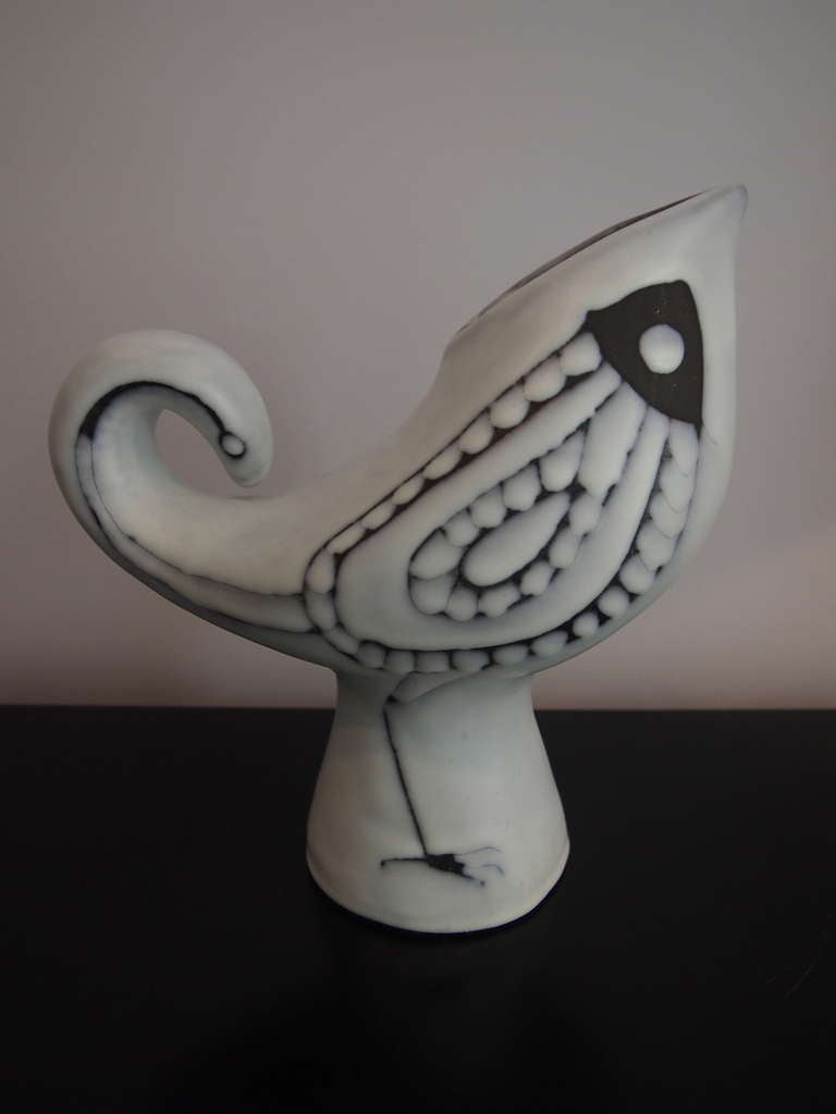 Vallauris Ceramic 'Bird' Vase by Roger Capron 3