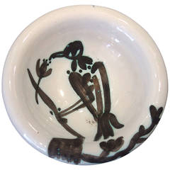 Picasso Edition Madoura "Bird on a Branch" Ash-Tray 1952