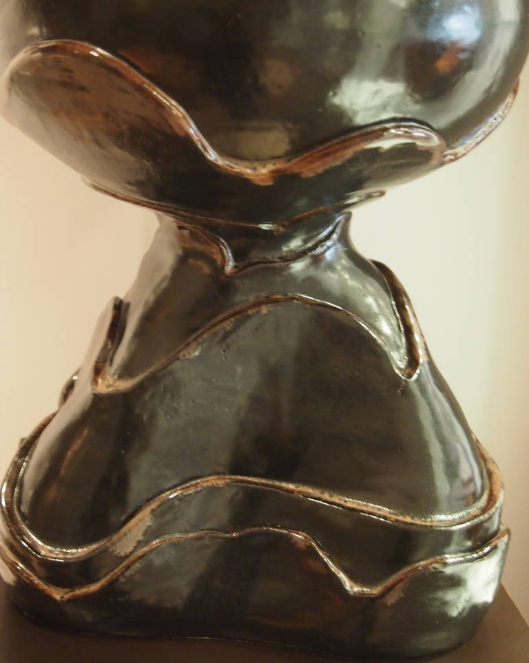 Contemporary DaLo's Big Black Ceramic Table Lamp