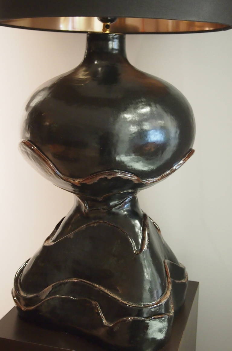 DaLo's Big Black Ceramic Table Lamp 1