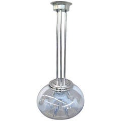 Hand blown Mazzega glass chandelier 4