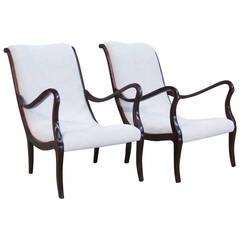 Pair of Lounge Chairs by Ezio Longhi