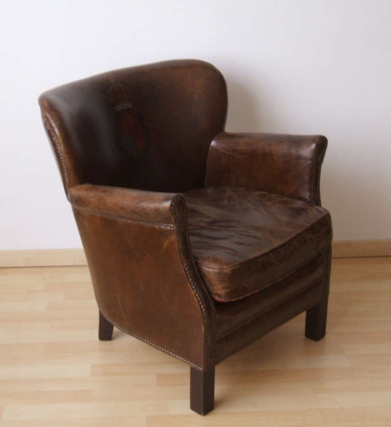 Petite Chair english petite lounge chair in original leather at 1stdibs Petite Chair english petite lounge chair in original leather at 1stdibs