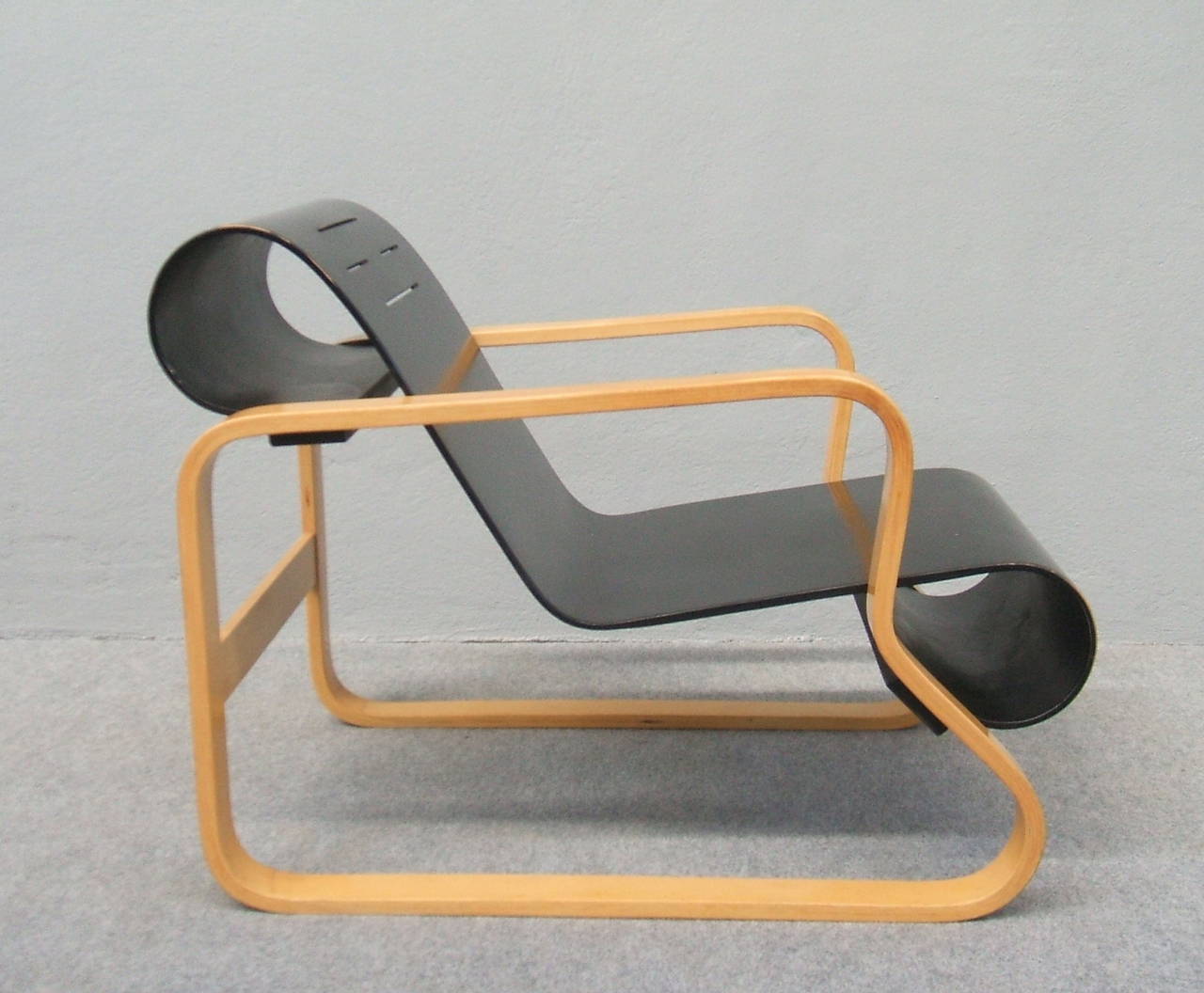 Very famous armchair  Paimio n. 41 designed by Alvar Aalto in 1932.