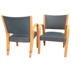 Pair of Armchairs Attributed to Steiner