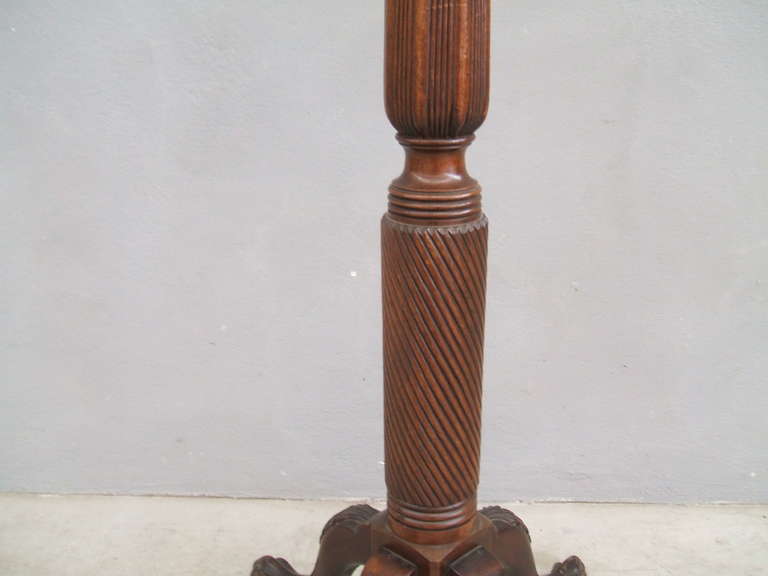 19th Century English Mahogany Pedestal 1