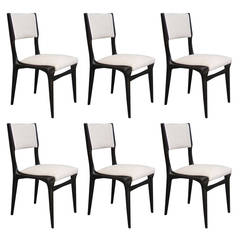 Wonderful Set of Six Chairs by Carlo de Carli