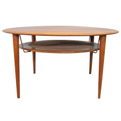 Lovely 1960s, Danish Teak Coffee Table Attributed to Peter Hvidt