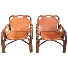 Pair of Safari Chairs in the Arne Norell Style