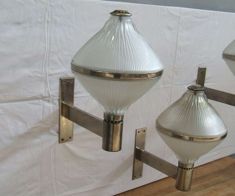 Mid-Century Modern Studio BBPR For Artemide Three Wall Sconces