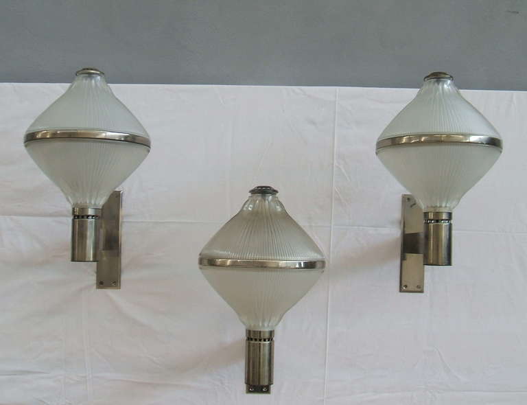 Mid-20th Century Studio BBPR For Artemide Three Wall Sconces