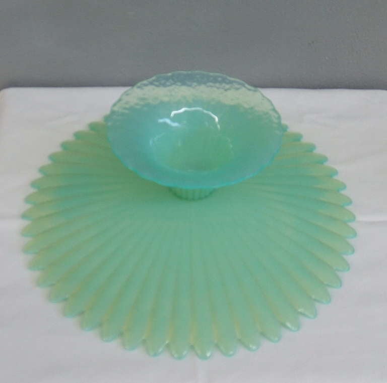 Murano Cake Platter In Excellent Condition In Piacenza, Italy