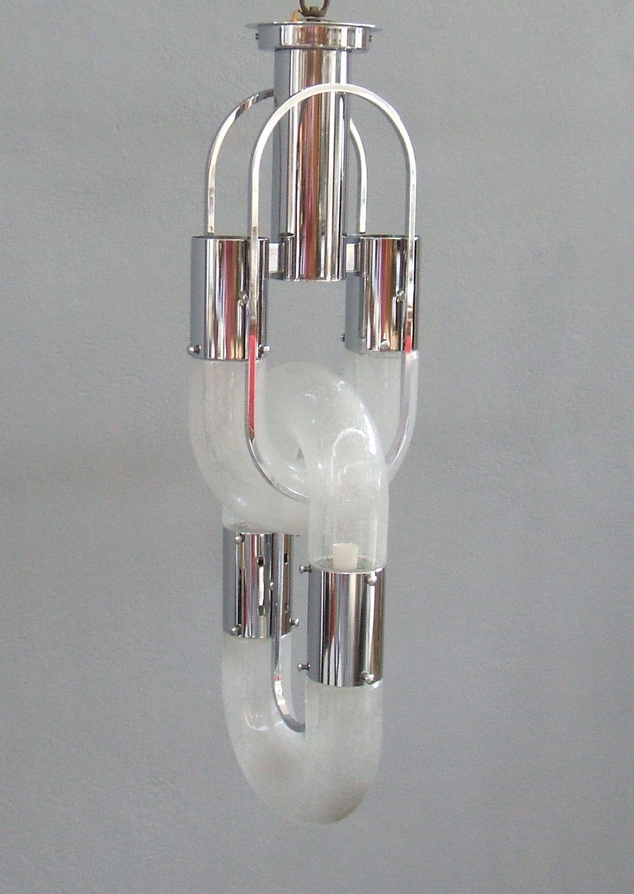 Mid-Century Modern Rare Chandelier by Carlo Nason for Mazzega