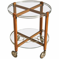 Italian 1960s Round Bar Cart 9