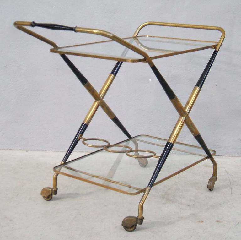 Mid-Century Modern Bar Cart Designed by Cesare Lacca