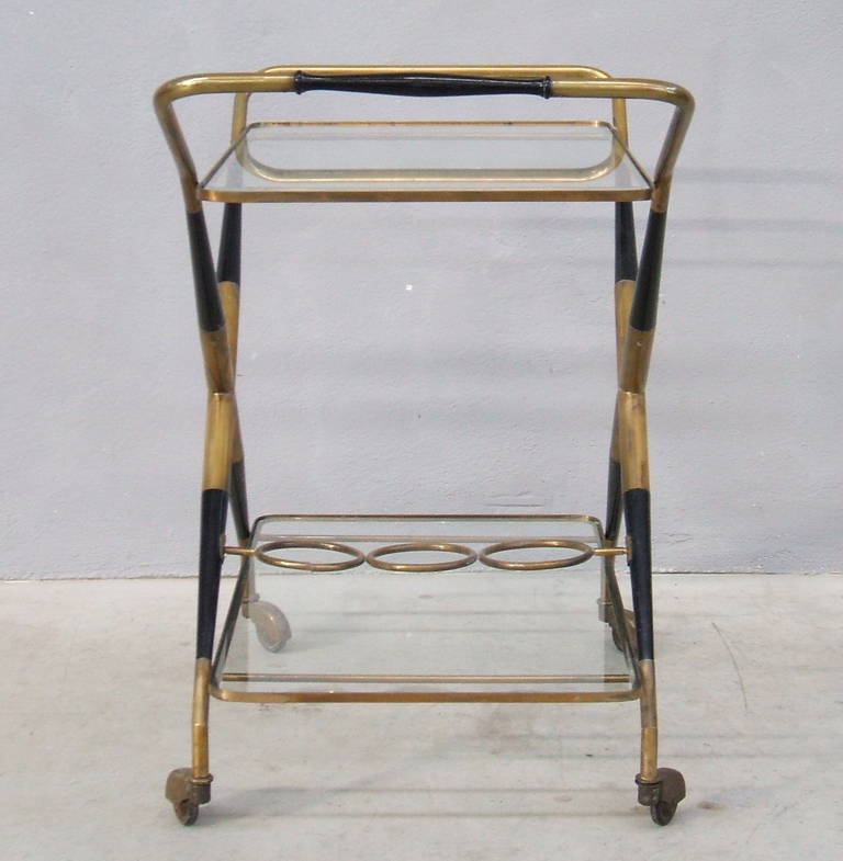 Italian Bar Cart Designed by Cesare Lacca