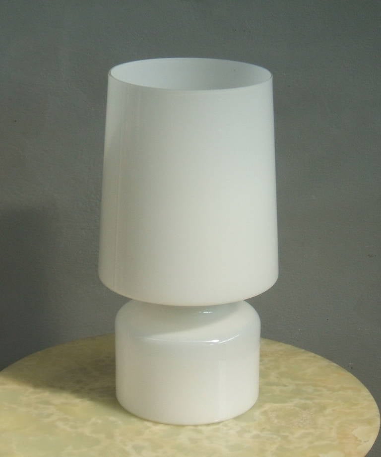 Murano Glass Table Lamp in the Style of Fontana Arte 2