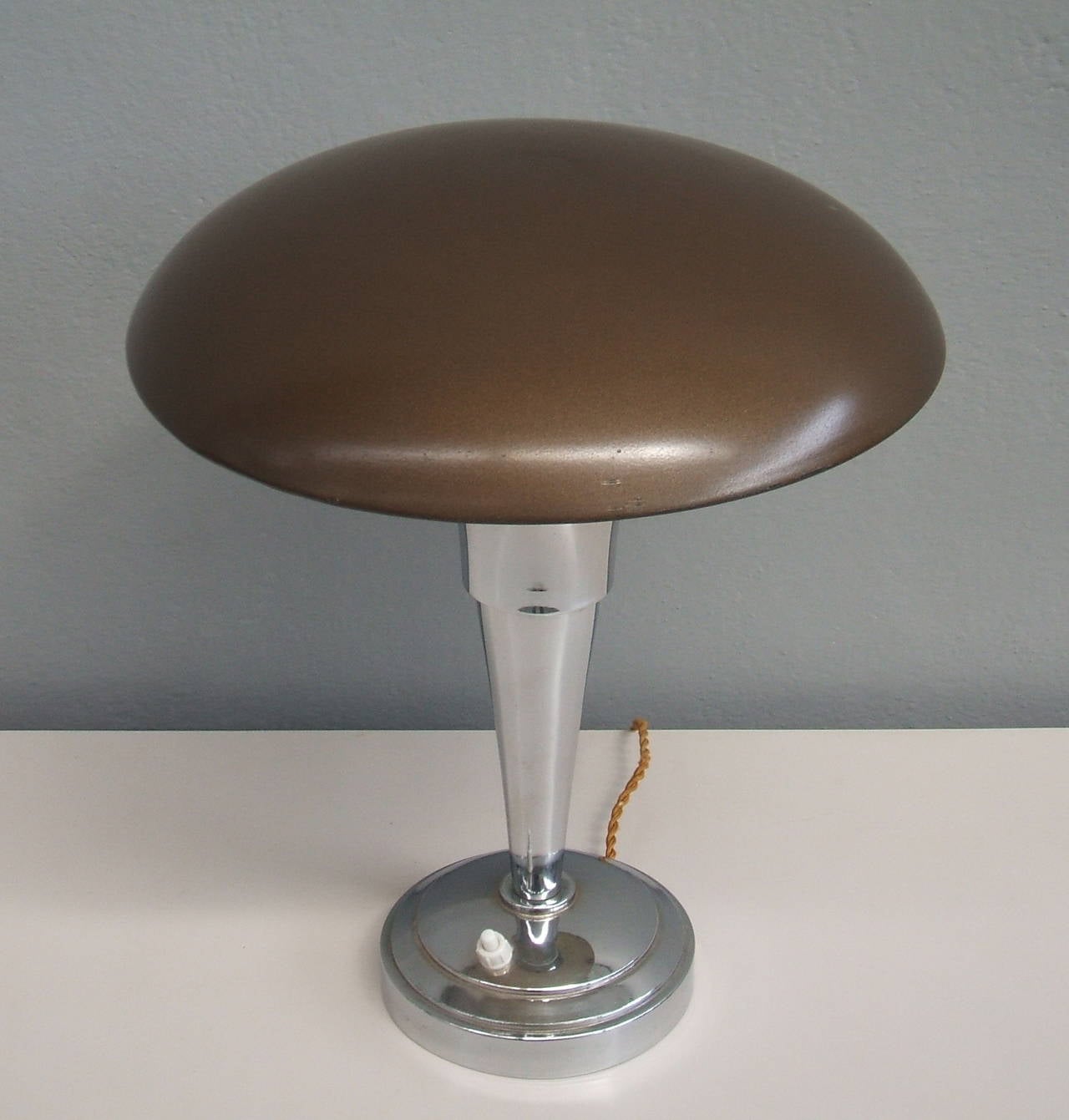 Mid-Century Modern Chrome Lamp with Adjustable Top