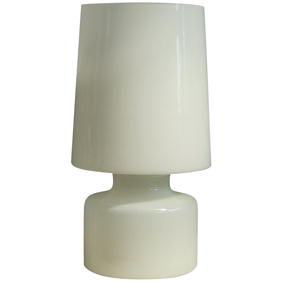 Murano Glass Table Lamp in the Style of Fontana Arte