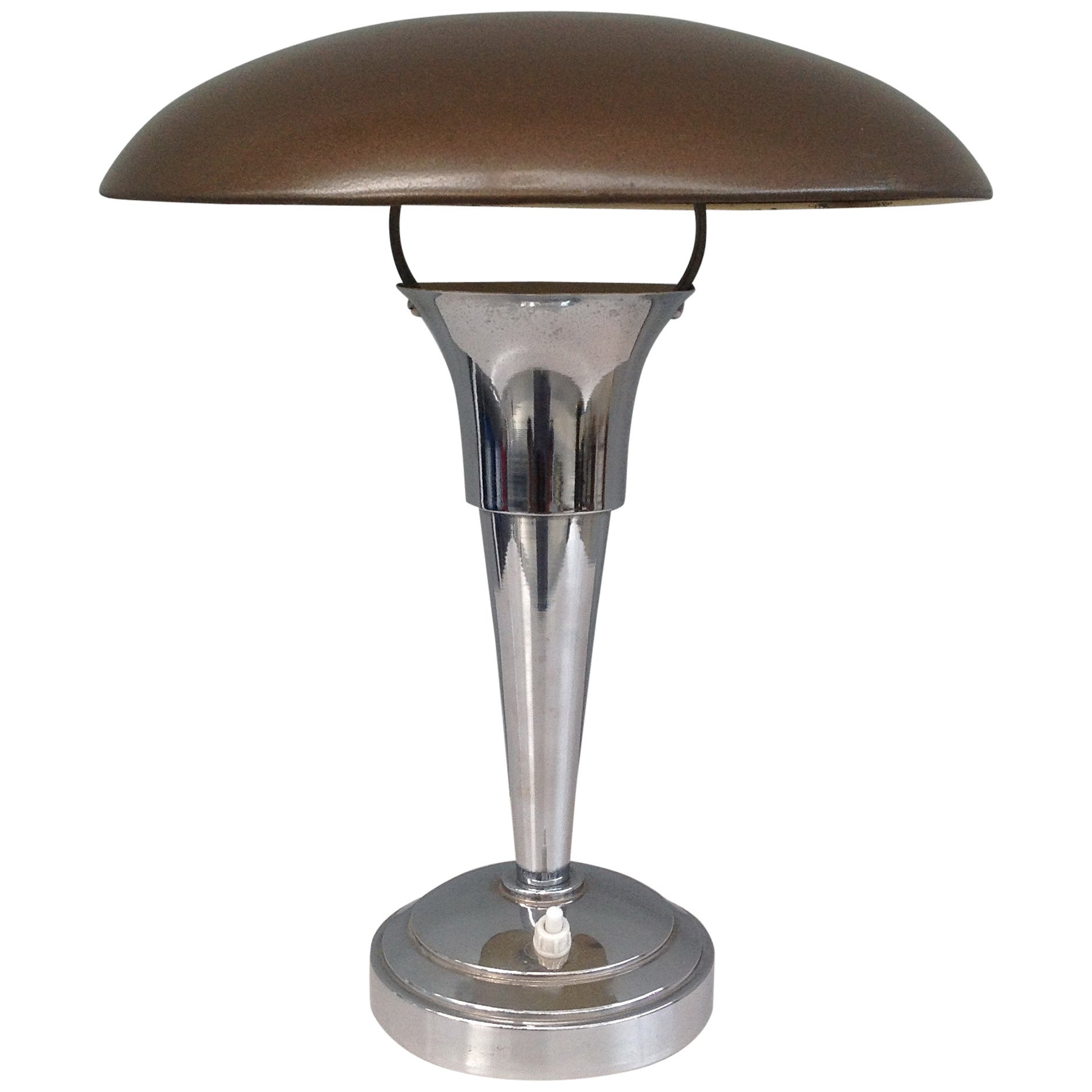 Chrome Lamp with Adjustable Top
