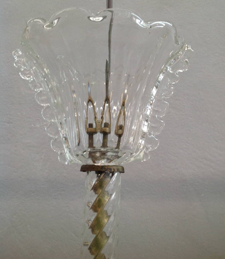 Stunning pendant attributed to Barovier 1