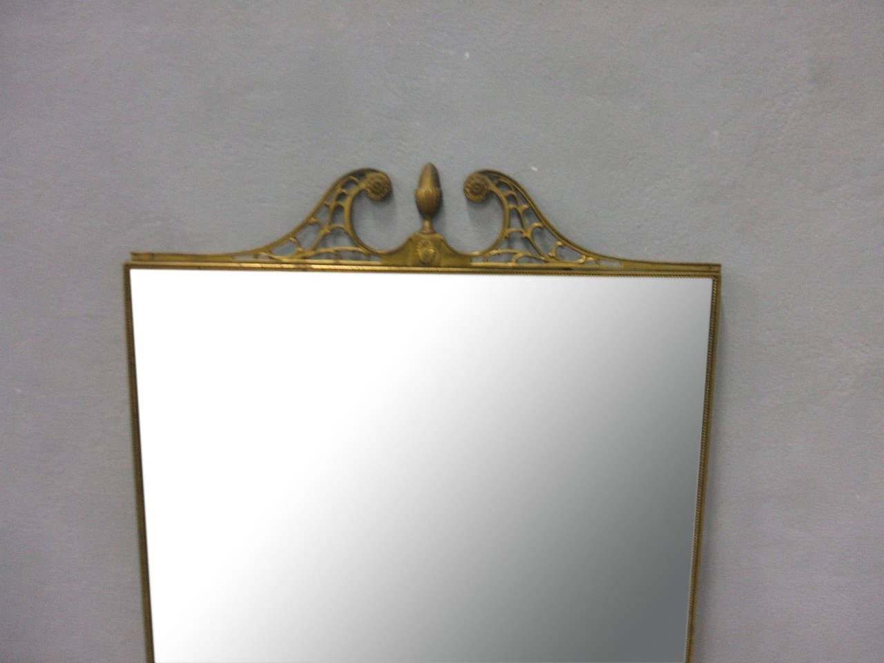 brass frame mirror