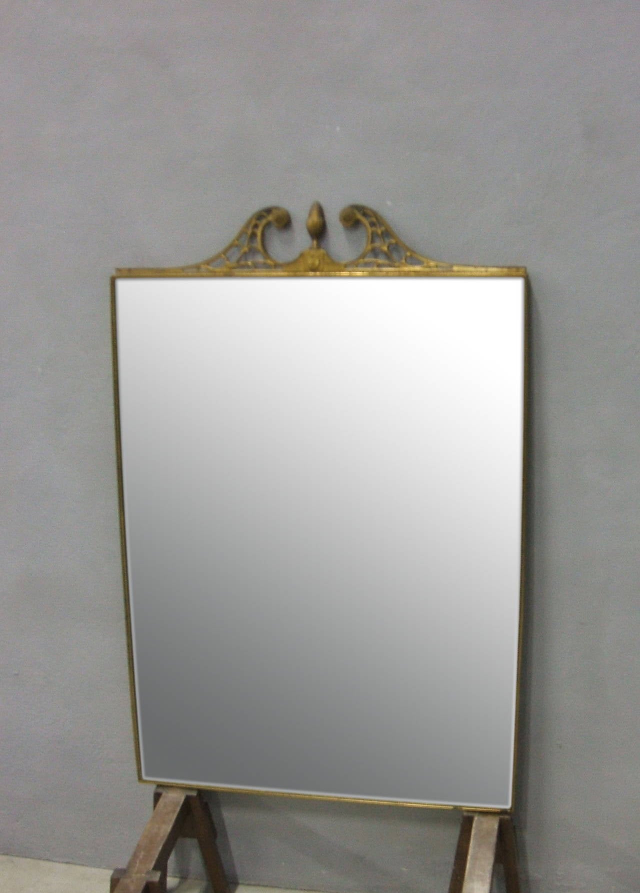 Mid-Century Modern Italian Midcentury Brass Mirror