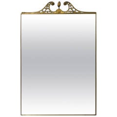 Italian brass frame mirror 7