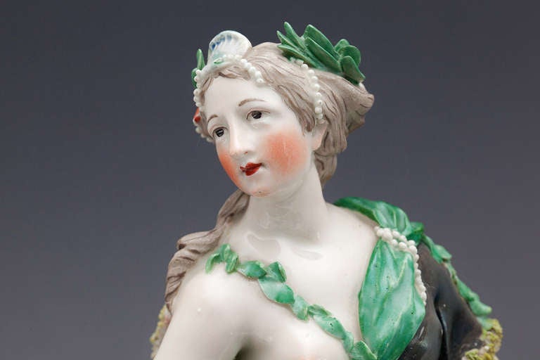 Rococo A Pair of Frankenthal Figures Oceanos and Tethys by F. C. Linck For Sale