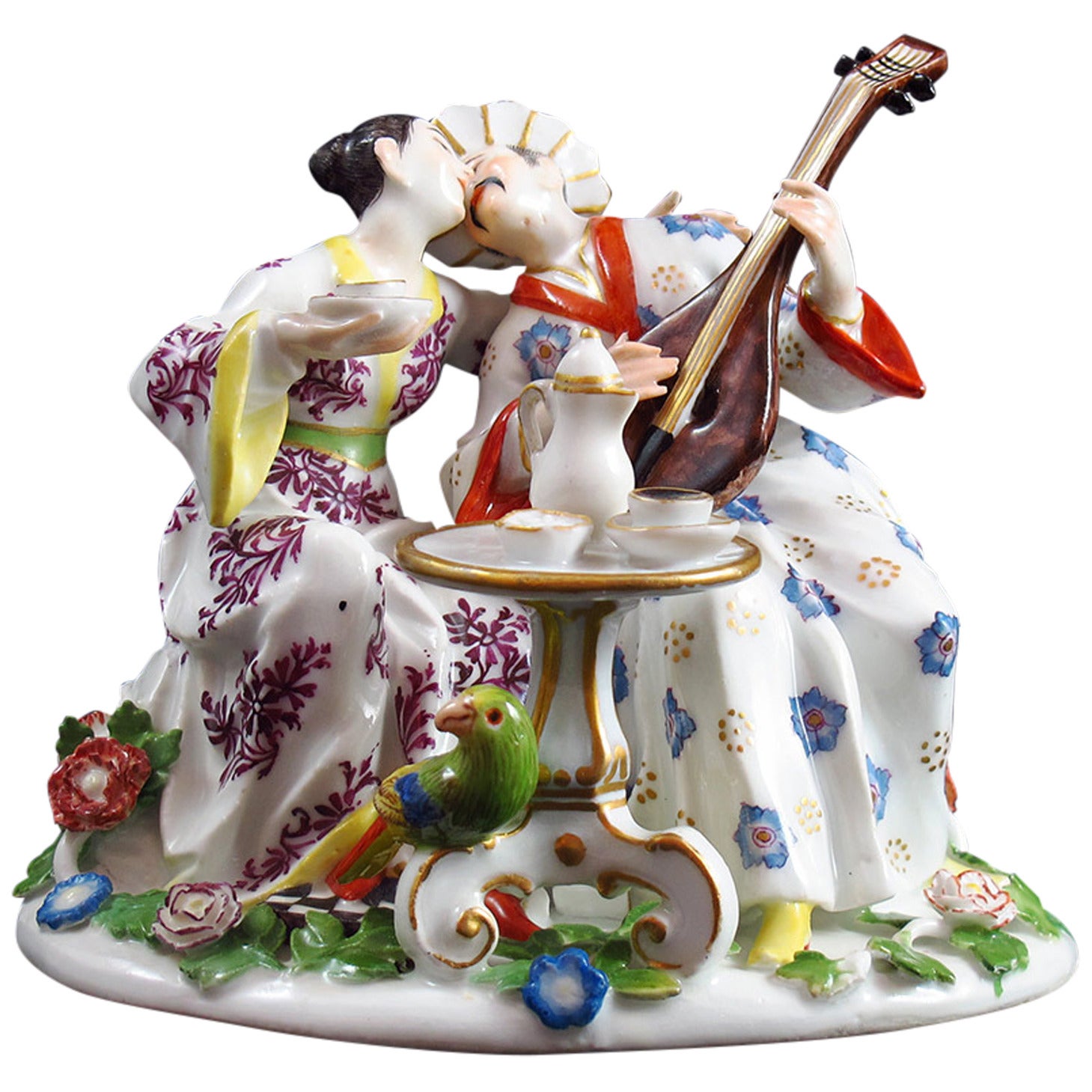 Meissen Group of Oriental Lovers, circa 1745 For Sale
