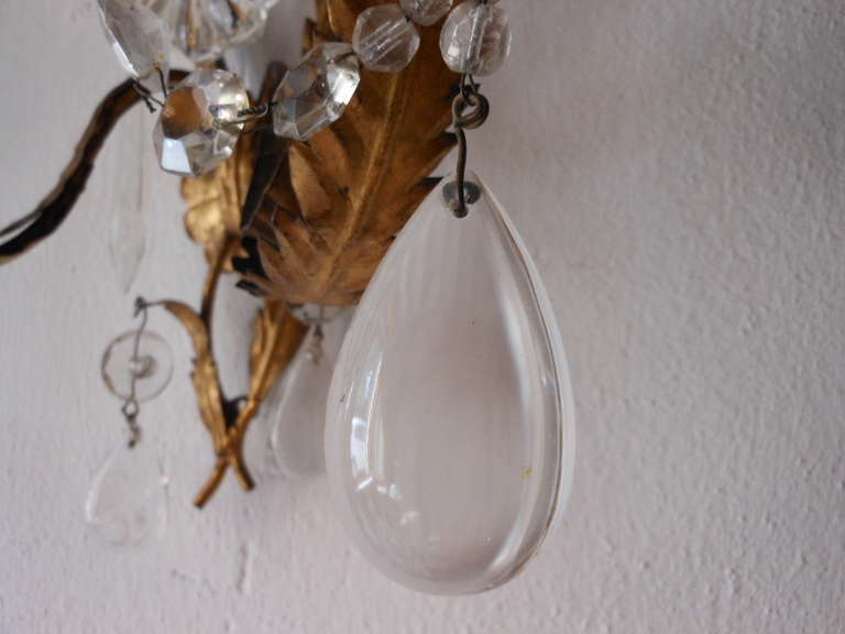 French Crystal Prisms Sconces 3