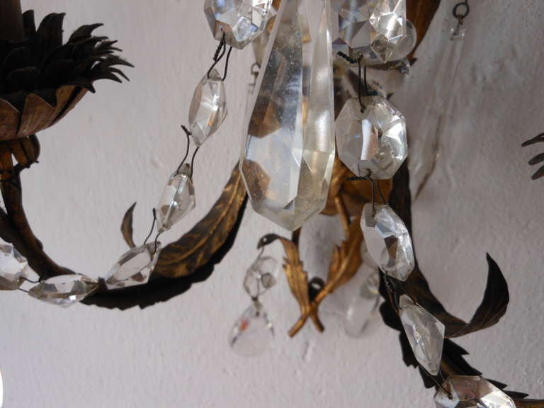 French Crystal Prisms Sconces 5