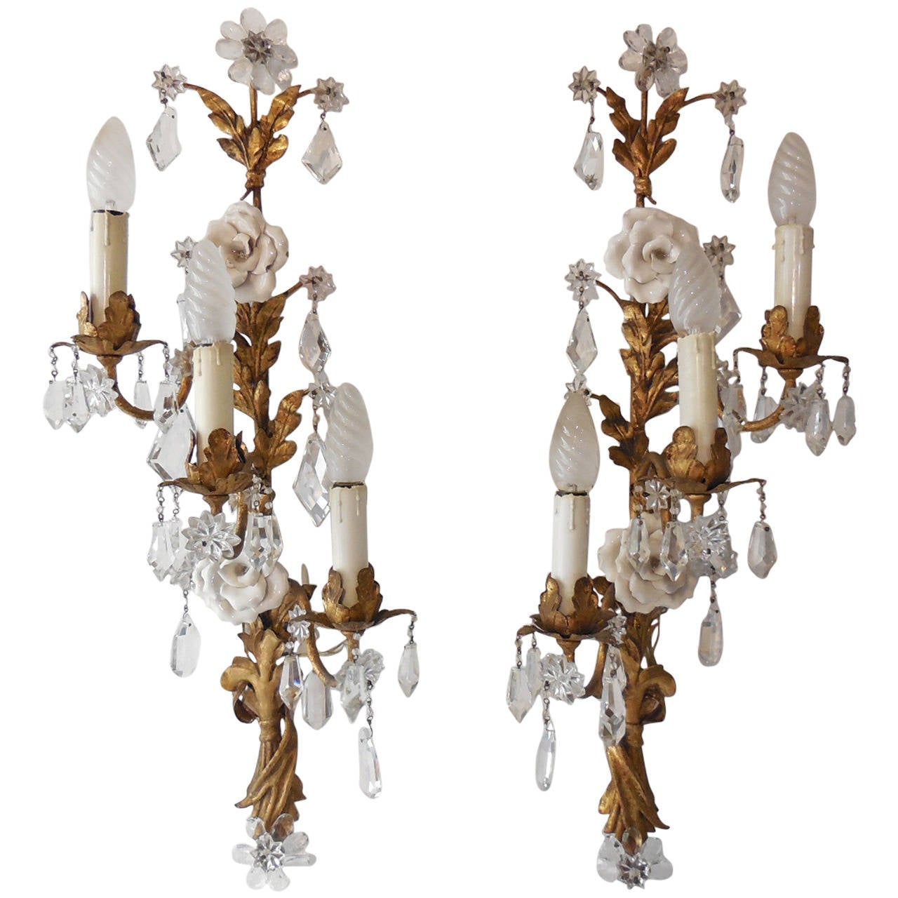 Maison bagues sconces tole